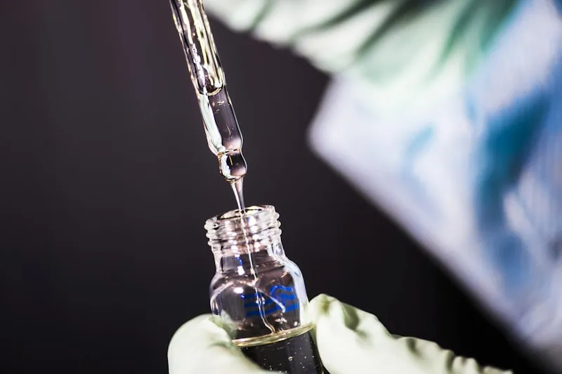Clinical laboratory technician processing samples